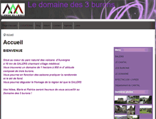 Tablet Screenshot of ledomainedes3burons.com